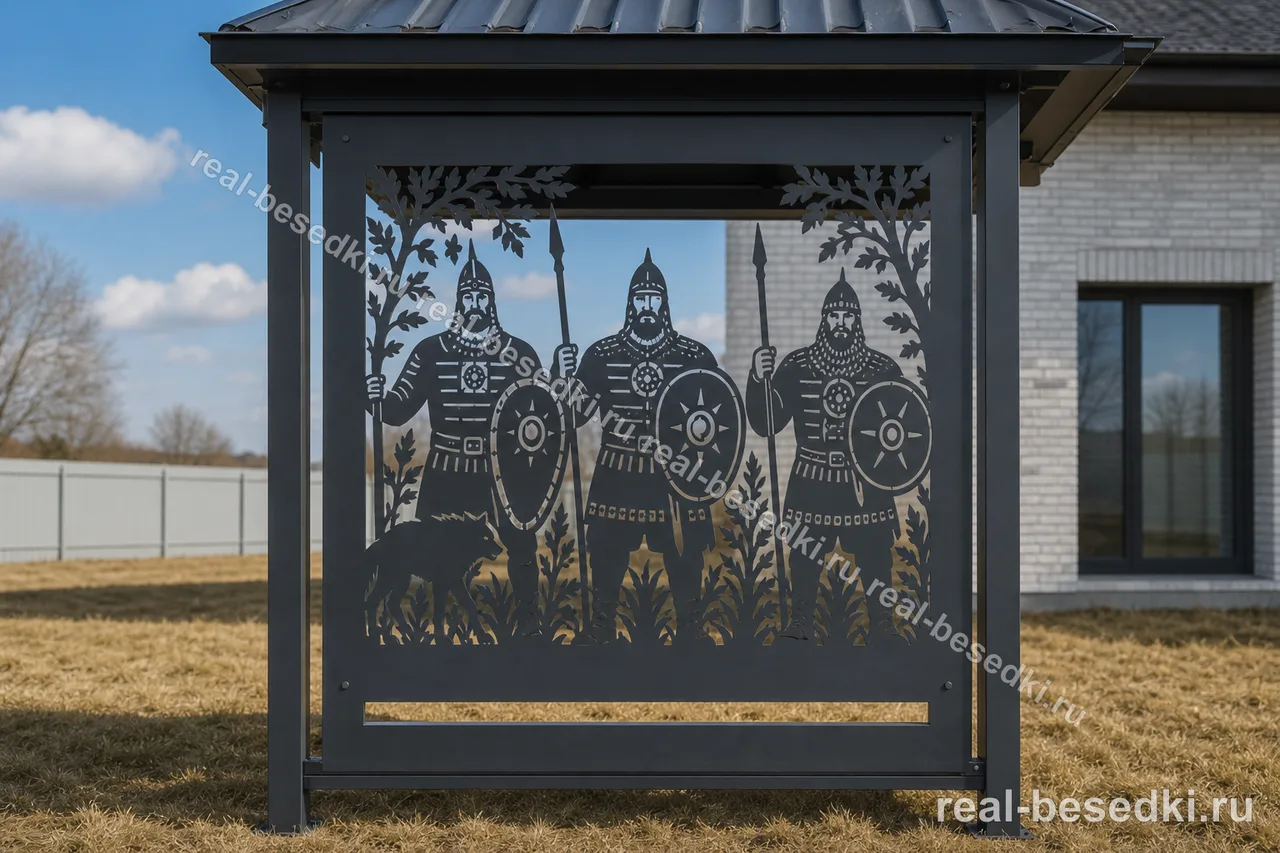 Лазерная панель — Богатыри